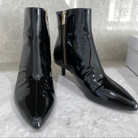 Black Patent Leather Booties - Picture 9 of 11